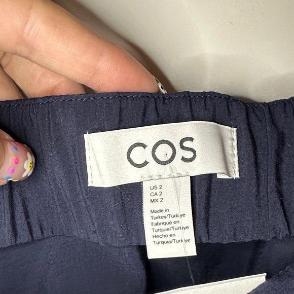 COS | Navy Convertible A-line Bustier Top - Picture 3 of 11